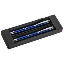 Σετ στυλό - μολύβι μπλε σε πολυτελή θήκη