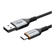 CABLETIME καλώδιο USB σε USB-C CT-AMCM3A, 3A, 2m, μαύρο