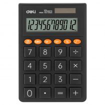 Αριθμομηχανή τσέπης Deli M130 7,02x0,85x11,22cm 12 ψηφίων Σκούρο Γκρι