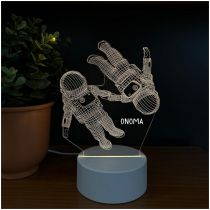 Φωτιστικό "Αστροναύτες" με λευκή βάση LED