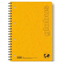 Τετράδιο σπιράλ Globus Pressboard PB51 17x25 5 Θέματα Κίτρινο 150 φύλλα