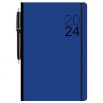 Ημερολόγιο Ημερήσιο Eco 14x21cm 2024 με Λάστιχο & Στυλό Μπλε