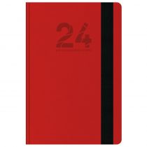 Ημερολόγιο Ημερήσιο Rodonit 14x21cm 2024 με Λάστιχο Κόκκινο