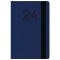 Ημερολόγιο Ημερήσιο Rodonit 14x21cm 2024 με Λάστιχο Μπλε