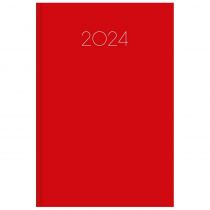 Ημερολόγιο Ημερήσιο Simple 10x14cm 2024 Κόκκινο