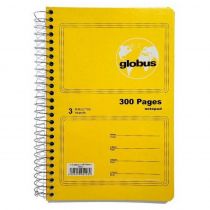 Τετράδιο σπιράλ Globus Classic G302 14x21 3 Θέματα Κίτρινο 150 φύλλα