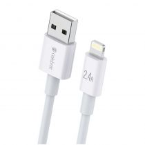 CELEBRAT καλώδιο Lightning σε USB CB-24L, 2.4A, 1.2m, λευκό