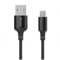 CELEBRAT καλώδιο Micro USB σε USB CB-32, 2.1A, 1m, μαύρο