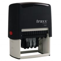 Μηχανισμός Σφραγίδας Traxx 7027 Αυτομελανούμενη με Ημερομηνία - Πλαίσιο Black-Black