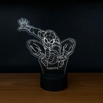 Φωτιστικό "Spiderman" με μαύρη βάση LED RGB