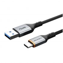 CABLETIME καλώδιο USB-C σε USB CT-AMCMG1, 3A, 5Gbps, 0.5m, μαύρο