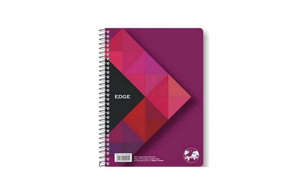Τετράδιο σπιράλ Globus Edge ED20 A4 2 Θέματα Μωβ 60 φύλλα